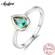 Christmas Gift Real 925 Sterling Silver Rings Beautiful Water Drop Fashion Rings For Woman Jewelry Best Gift 2024 - buy cheap