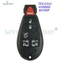 Remtekey New type keyless entry remote key fob Fobik IYZ-C01C 434MHZ 6 button for Chrysler Dodge Jeep challenger town country 2024 - buy cheap