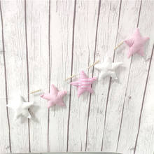 Estilo nórdico estrela parede pendurado ornamentos guirlandas corda crianças decoração do quarto do berçário do bebê cama tenda decoração do bebê foto prop 2024 - compre barato