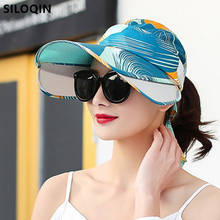SILOQIN Novelty Retractable Sun Visor Empty Top Hat Summer New Women's Sun Hats Ladies Anti-UV Sunshade Beach Hat Fishing Caps 2024 - buy cheap