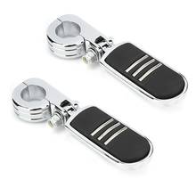 2Pcs 32mm Chrome Motorcycle Footpegs Footrest with Mount Fit For Honda GoldWing GL1500 GL1800 2024 - buy cheap