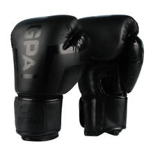 Guantes de boxeo de buena calidad para hombres y mujeres, guantes de boxeo de buena calidad, negro, para boxeo, muay thai, luva de boxing 2024 - compra barato