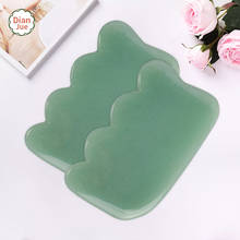 Natural Gua Sha Scraper Board Jade Stone Rose Quartz Gouache Scraper Facial Massager for Face Back Neck Head Body Massage Tools 2024 - buy cheap