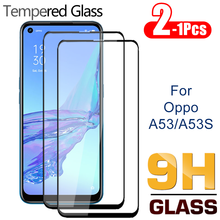 2-1 pces cobertura completa 9h vidro temperado para oppo a53 a53s protetor de tela em oppoa53 a 53 s 53 proteção de segurança filme frontal 6.5" 2024 - compre barato