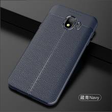 For Samsung J4 2018 J400F Case Matte Hybrid Leather Texture Soft Silicone TPU Back Cover Case for Samsung Galaxy J6 2018 J600F 2024 - buy cheap