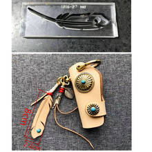 DIY leather craft  leaves hanging decoration die cutting knife mold metal hollowed punch tool 2024 - buy cheap