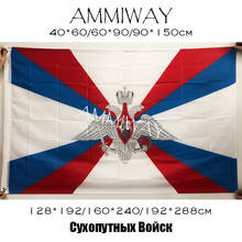 AMMIWAY Any Size Single or Double Sided Russia Victory Day Army Military Ministry of Defense Ground Forces Flags and Banners 2024 - buy cheap