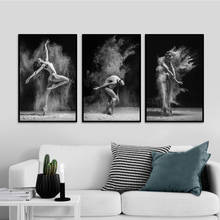 Quadro de pintura a óleo para parede, quadros decorativos para decoração de casa, sala de estar, preto e branco 2024 - compre barato