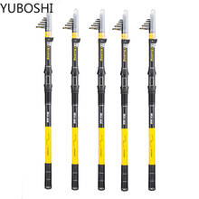 YUBOSHI Portable Telescopic Fishing Rod 2.1M-3.6M Super Hard Carbon Carp Feeder Pole Long Shot Sea Fishing Spinning Rod 2024 - buy cheap