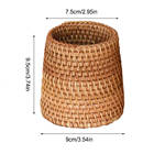 Handwoven Rattan Chopsticks Tube Shovel Spoons Bucket Dinner Knives Forks Tableware Storage Box Home Storage Baskets Organizer - compare prices