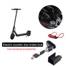 Roda de scooter portátil bloqueio anti-roubo para xiaomi mijia m365 scooter elétrico m365 pro bicicleta skate freios a disco bloqueio m365 2024 - compre barato