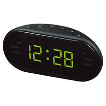 Reloj despertador electrónico para escritorio, dispositivo Digital con alarma y función de repetición LED, con Radio AM/FM Led, moderno, a la moda, nuevo 2024 - compra barato