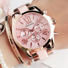 Ladies Fashion Pink Wrist Watch Women Watches Luxury Top Brand Quartz Watch M Style Female Clock Relogio Feminino Montre Femme 2024 - buy cheap