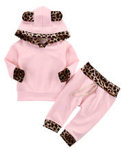 Conjunto de ropa para bebé recién nacido, Sudadera con capucha y pantalones, conjunto de Leggings para primavera 2024 - compra barato