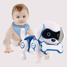 Electronic Animal Pet Intelligent Robot Dog Cool Breathing Lights Dancing Music Robot Puppy Baby Early Education Toy Kids Birthd 2024 - buy cheap