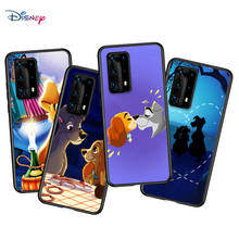 Disney senhora e o tramp para huawei p40 p30 p20 pro p10 p9 p8 lite ru e mini plus 2019 2017 preto caso de telefone capa 2024 - compre barato