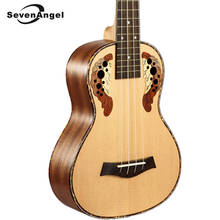 SevenAngel 26 дюймов тенор Гавайские гитары укулеле 4 струны Hawail мини гитара Топ ель виноград узор звук отверстие Ukelele оптовая продажа 2024 - купить недорого
