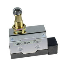Micro interruptor de limite spdt 250vac 10a D4MC-5020 do atuador da linha do rolo 2024 - compre barato