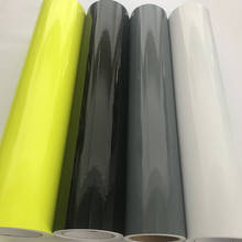 Глянцевая черная белая флуоресцентная желтая цементная серая виниловая пленка для автомобиля с технологией выпуска воздуха 2024 - купить недорого
