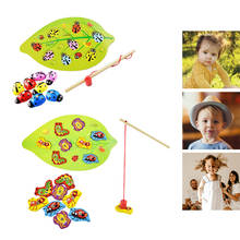 Магнитная игра-головоломка для рыбалки, забавные игрушки-насекомые для малышей, детей 2024 - купить недорого