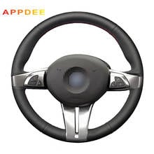 Handsewing Black Artificial Leather Steering Wheel Covers for BMW Z4 E85 (Roadster) 2003-2008 E86 (Coupe) 2005-2008 2024 - buy cheap