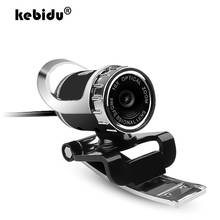 Kebidu-cámara Web HD de 0,3 M, videocámara Digital con micrófono, rotación de 360 grados, con Clip, CMOS, USB, para PC y portátil 2024 - compra barato