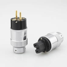 Audiocrast Schuko Power Plug EU Power Connector HIFI Power Plug 24k Gold Plated male female DIY Mains Power Cable Plug 2024 - buy cheap