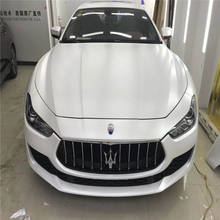 Satin Pearl White Car Wrap Vinyl Film Air-Release Sticker Car Wrapping Foil Size 5x65FT 2024 - buy cheap