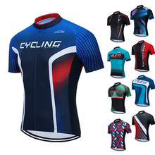 Teleyi camisa de manga curta time ciclismo masculina, camisa respirável para ciclismo equipe profissional mtb bicicleta, tops, 2021 2024 - compre barato