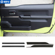 MOPAI наклейки из углеродного волокна для Suzuki Jimny JB74, автомобильные двери, интерьер, подлокотник, декоративная крышка, аксессуары для Suzuki Jimny 2019 + 2024 - купить недорого