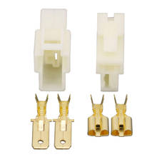 5/10 sets All New 2 Pin/Way DJ7022-6.3-11/21 Electrical Wire Connectors Plug Male And Female Automobile Connector 2P 2024 - buy cheap