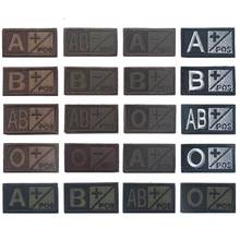 A+ B+ AB+ O+ Positive POS A- B- AB- O- Negative NEG Blood Type Group Patch  for clothing t shirt   Military Embroidery Badges 2024 - buy cheap