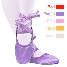 yukigaga Comemore Girls and adult ladies ballerina professional ballet shoes  dance shoes with ribbon women's shoes 2024 - buy cheap