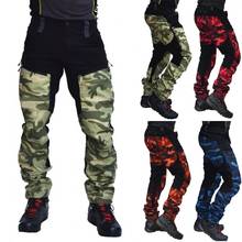 SCIONE Camo Pants Men Military Multi Pocket Cargo Trousers Hip Hop Joggers Urban Overalls Outwear Camouflage Tactical Pants 2024 - buy cheap