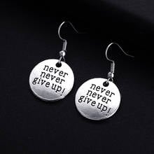 Trendy Vintage Word Card Shape Dangle Earrings for Women Girl Retro Drop Earrings Cute Small Object Earring Jewelry Bijoux 2024 - buy cheap