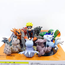 Figuras de acción de Anime de PVC, juguetes de Uzumaki, Bijuu Kyuubi, juguetes de Navidad para niños, regalo de colección, 11 unids/set por Set 2024 - compra barato
