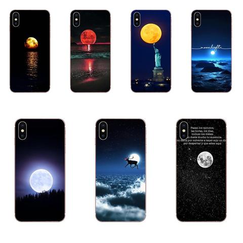 Мобильный телефон чехол для телефона чехол для полной Луны для samsung Galaxy Note 5, 8, 9, S3 S4 S5 S6 S7 S8 S9 S10 5G mini Edge рlus Lite 2022 - купить недорого
