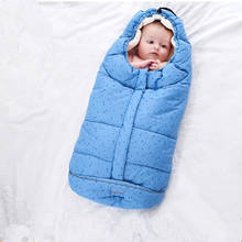 Спальный мешок для малышей, зимний конверт для новорожденных, тепловой мешок для сна, хлопковый детский спальный мешок в коляске, Schlafsack 2024 - купить недорого