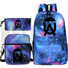 Mochila Galaxy The Umbrella Academy para hombre, bolsa con cremallera de Anime, bolso de hombro, bolsa de lápices, 3 unids/set por juego 2024 - compra barato