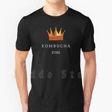 Kombucha-camiseta de algodão masculina, para bebida, kombucha 2024 - compre barato