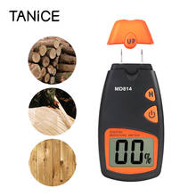 TANiCE-Medidor de humedad de madera Digital, medidor de humedad de mano con rango de precisión de 1% a 5%, medidor de humedad de madera con 4 pines 2024 - compra barato