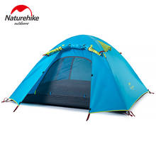 NatureHike-tienda de campaña para 3-4 personas, acampada al aire libre de doble capa, viaje, poste tienda aluminio NH 2024 - compra barato