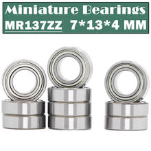 Mr17zz rolamento (10 pces) 7*13*4mm miniatura mr137 z zz rolamentos de esferas l1370zz mr137z 2024 - compre barato