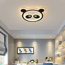 Animais dos desenhos animados panda conduziu a lâmpada do teto para o quarto das crianças do berçário bonito criativo interior casa deco crianças luminárias 2024 - compre barato