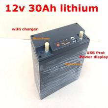 Lithium 12V 30AH battery 12.6V 50AH li ion bateria USB SPROT for 360W Solar Motorcycle starter Electric Bicycle + 5A charger 2024 - buy cheap