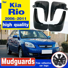 Guardabarros Ros de coche estilo OE para Kia Rio Sedan 2006, 2007, 2008, 2009, 2010, 2011, guardabarros, accesorios de guardabarros 2024 - compra barato