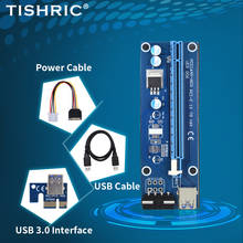 TISHRIC Ver 006 Riser Card PCI-E Adapter Graphics Extension Cable Usb Cable PCI Express 1X to 16X Extender For GPU Miner Mining 2024 - buy cheap