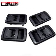 WOLFIGO New Door Handles Inside Interior Black LH RH Left Right for Tercel 4Runner Tacoma 69205-10070, 69206-10070 2024 - buy cheap