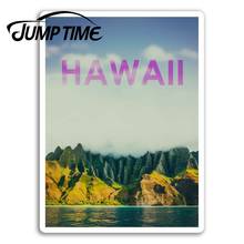 Jump Time Hawaii-pegatinas de vinilo para coche, pegatina de viaje, Surf, Océano, portátil, equipaje, impermeable, ventana, parachoques, accesorios para Auto 2024 - compra barato