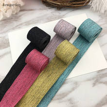 Kewgarden 1.5" 40mm 1" 25mm Woolen Cloth Soft Satin Ribbon Handmade Tape DIY Bowknot Hair Accessories Webbing 10 Yards 2024 - buy cheap